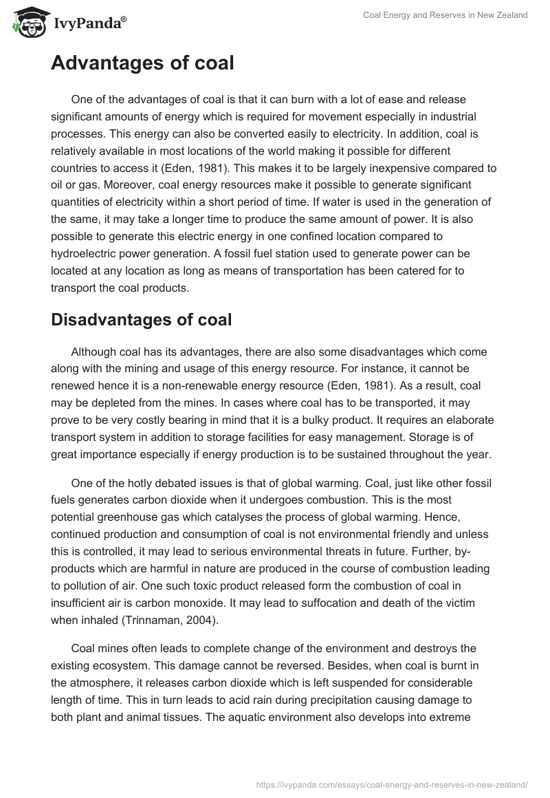 Coal Energy and Reserves in New Zealand. Page 4