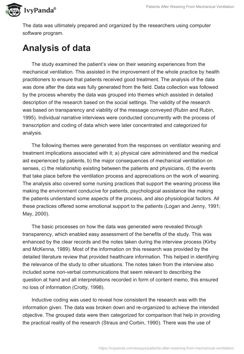 Patients After Weaning From Mechanical Ventilation. Page 5