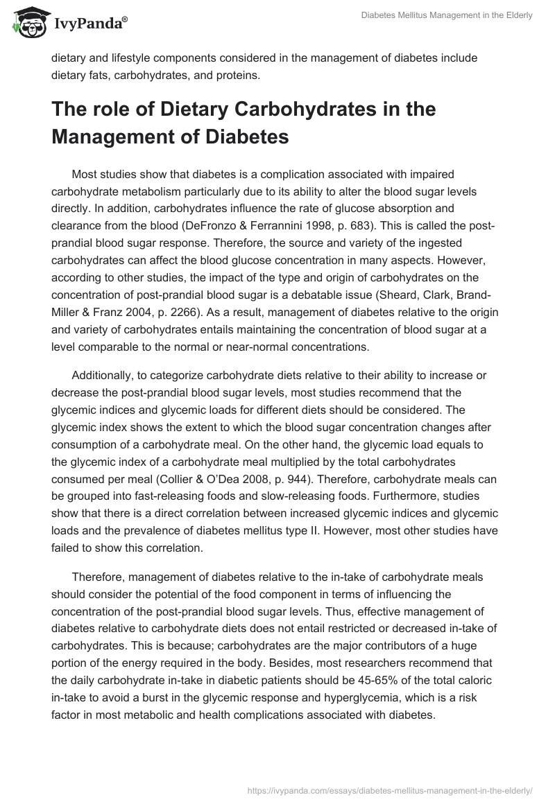 Diabetes Mellitus Management in the Elderly. Page 5