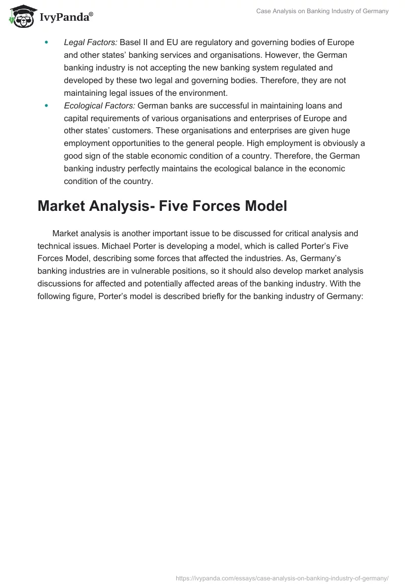 Case Analysis on Banking Industry of Germany. Page 4