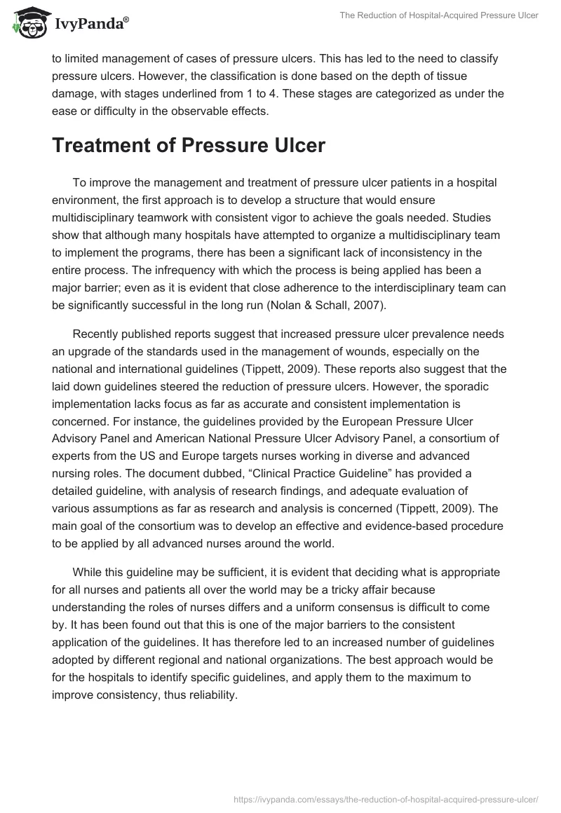 The Reduction of Hospital-Acquired Pressure Ulcer. Page 3