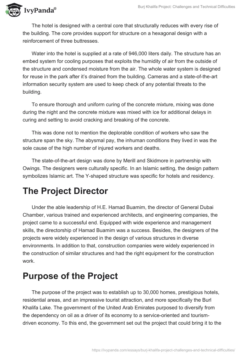 Burj Khalifa Project: Challenges and Technical Difficulties. Page 3