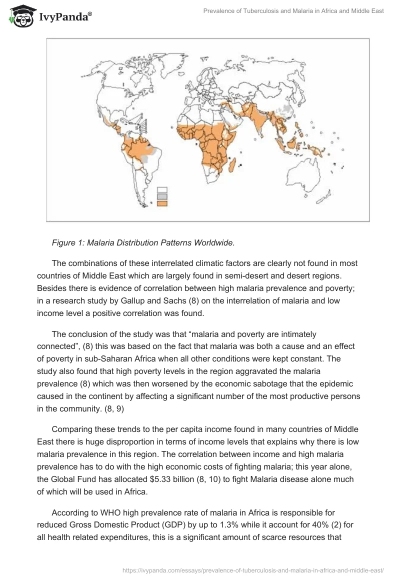 Prevalence of Tuberculosis and Malaria in Africa and Middle East. Page 3