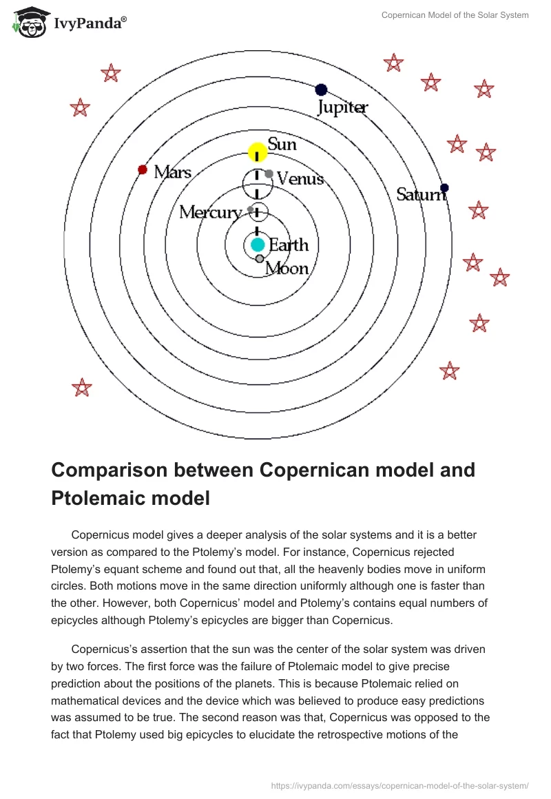Copernican Model of the Solar System. Page 4