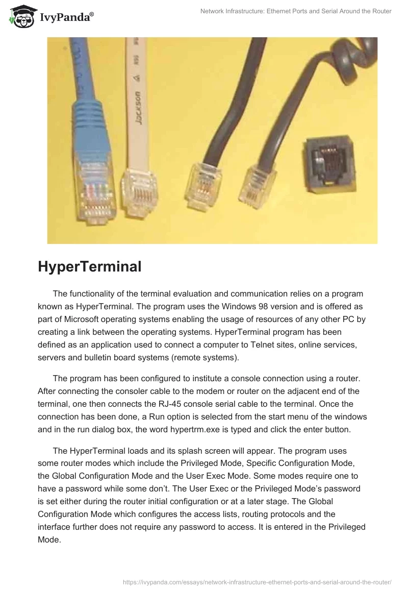 Network Infrastructure: Ethernet Ports and Serial Around the Router. Page 2
