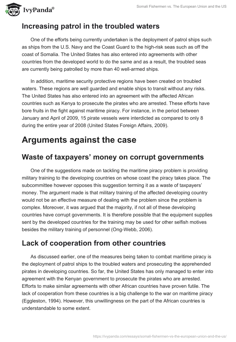 Somali Fishermen vs. The European Union and the US. Page 2