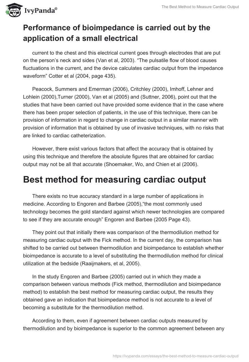 The Best Method to Measure Cardiac Output. Page 5
