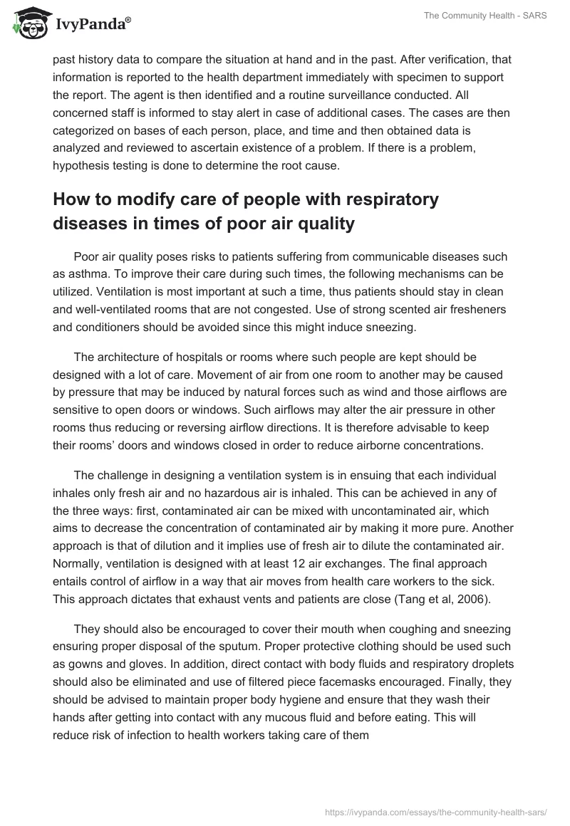 The Community Health - SARS. Page 4