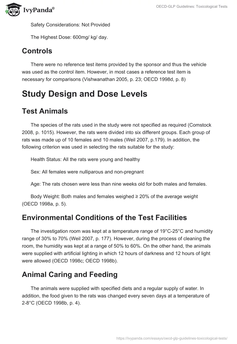 OECD-GLP Guidelines: Toxicological Tests. Page 3