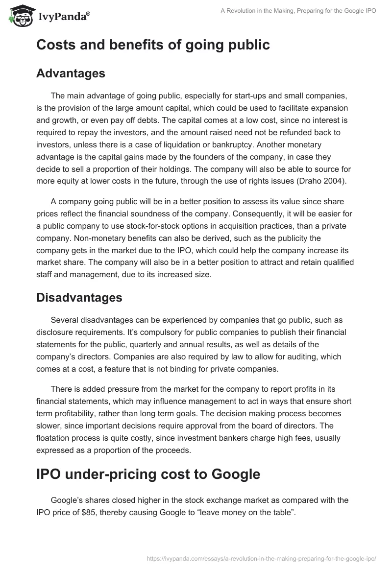 A Revolution in the Making, Preparing for the Google IPO. Page 2