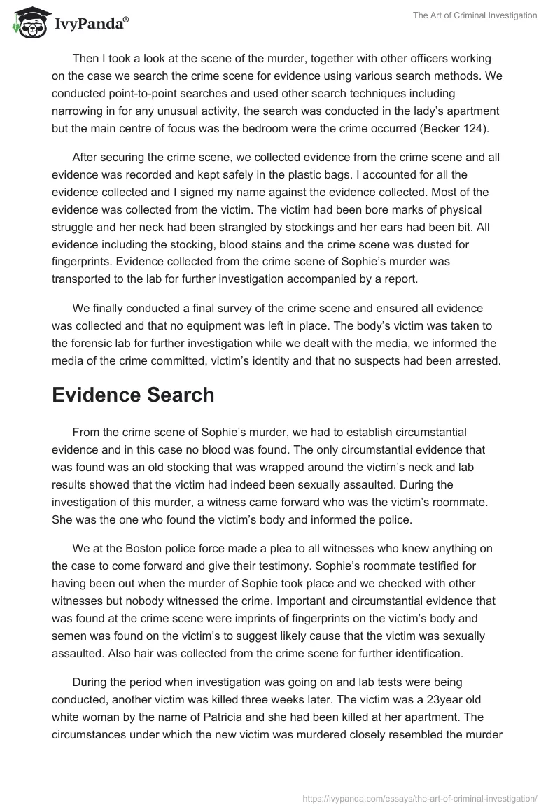 The Art of Criminal Investigation. Page 2