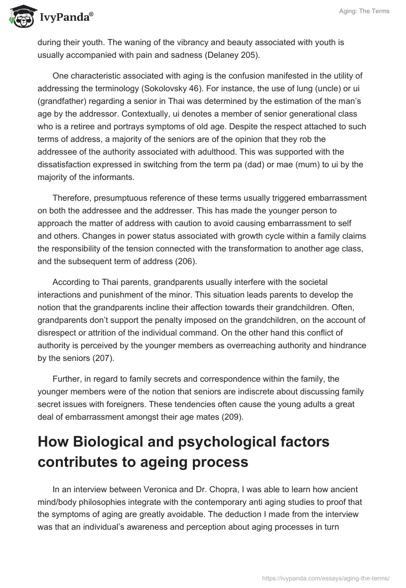Aging: The Terms. Page 2