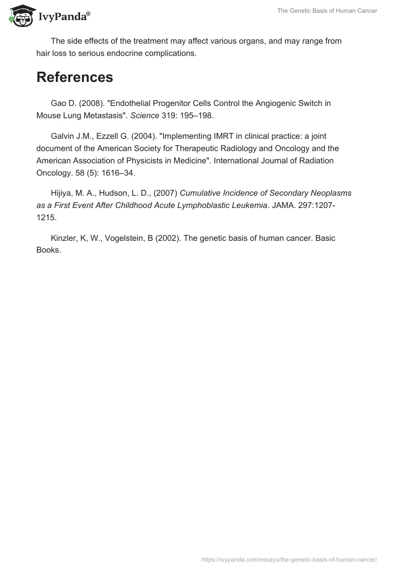 The Genetic Basis of Human Cancer. Page 4