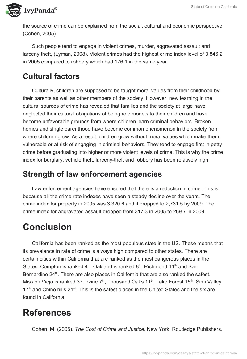 State of Crime in California. Page 4