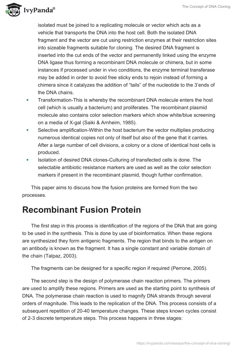 The Concept of DNA Cloning. Page 2