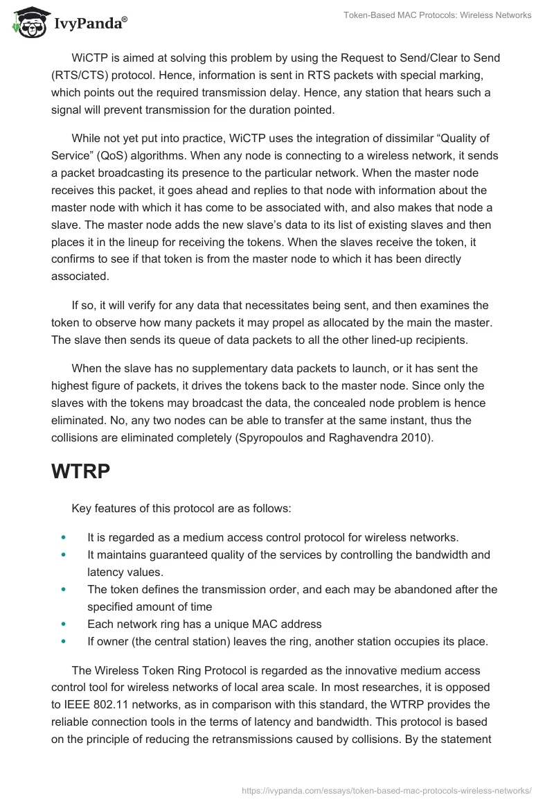 Token-Based MAC Protocols: Wireless Networks. Page 5