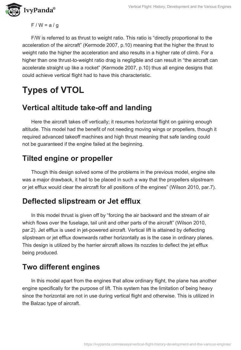 Vertical Flight: History, Development and the Various Engines. Page 3