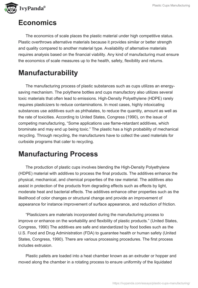 Plastic Cups Manufacturing. Page 4