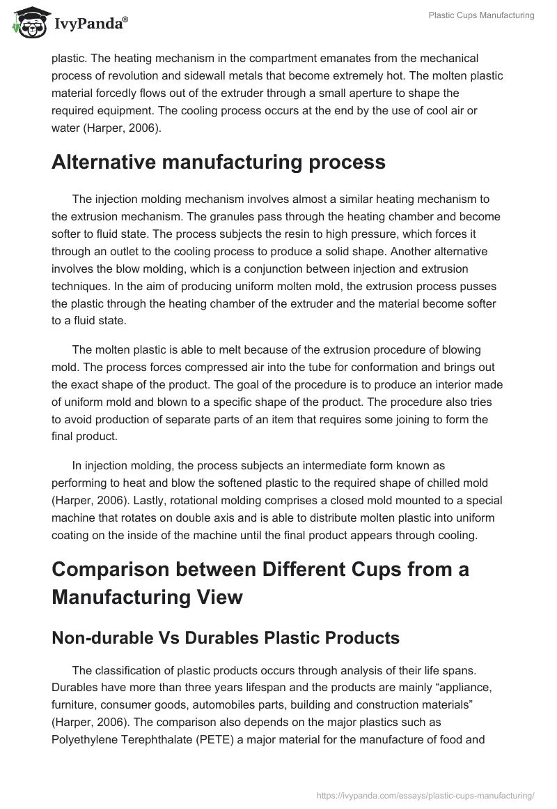 Plastic Cups Manufacturing. Page 5