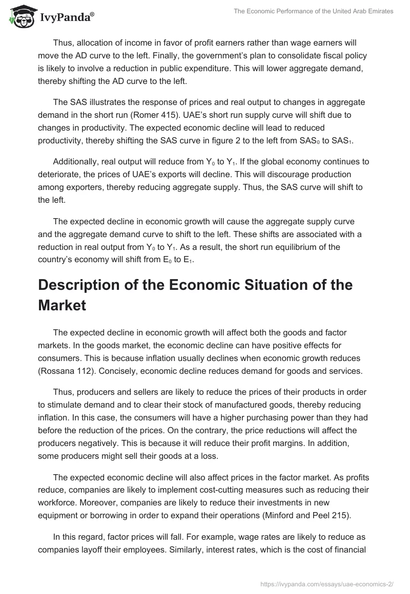The Economic Performance of the United Arab Emirates. Page 3