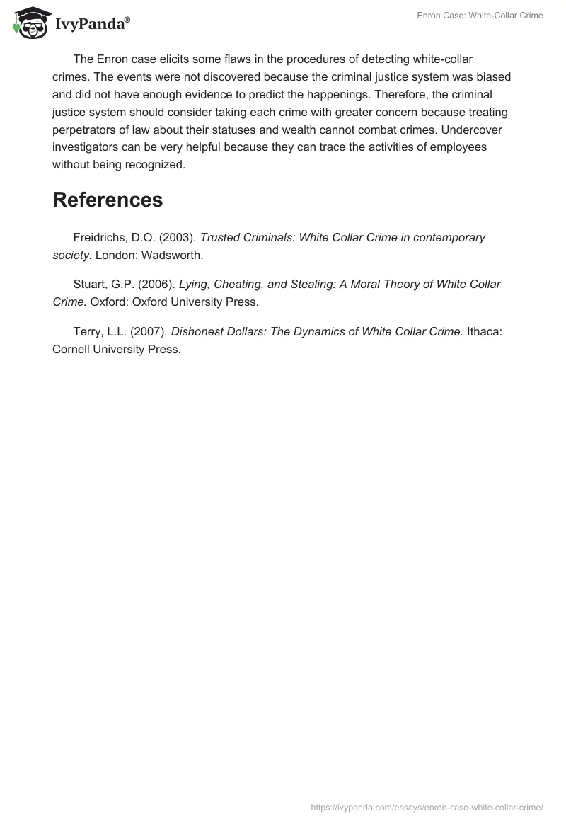 Enron Case: White-Collar Crime. Page 4