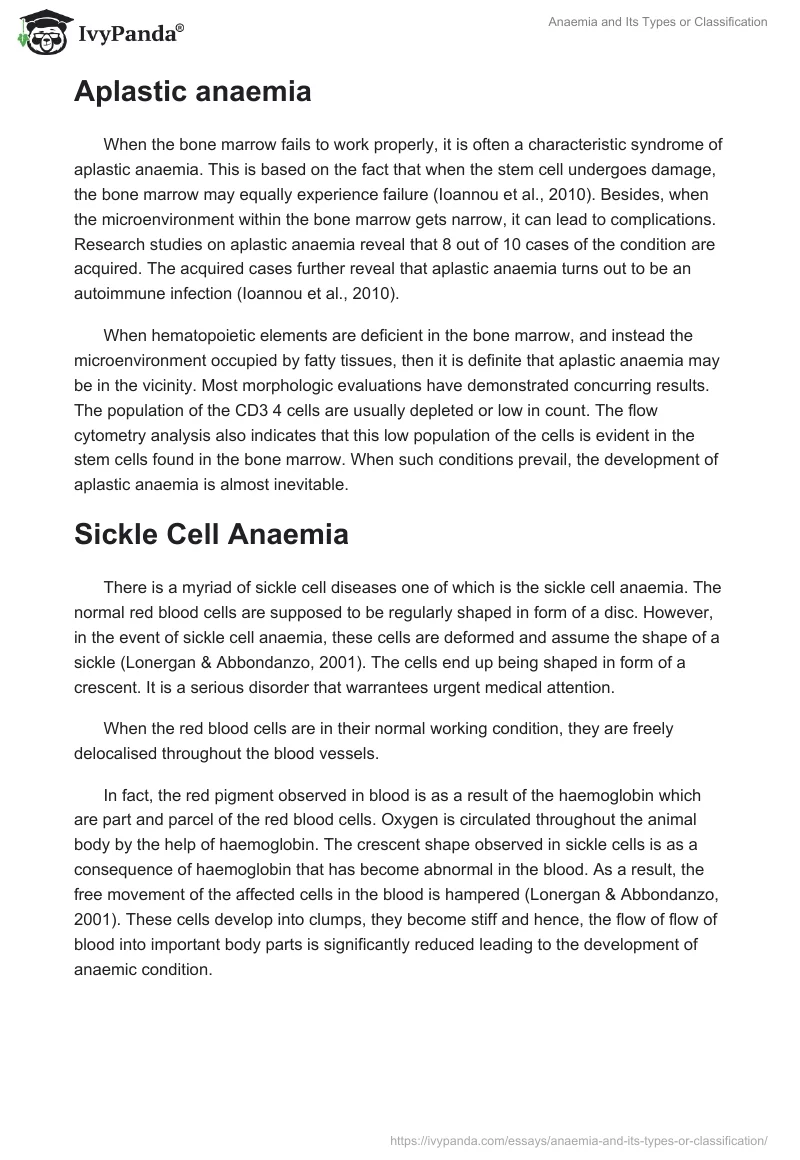 Anaemia and Its Types or Classification. Page 3