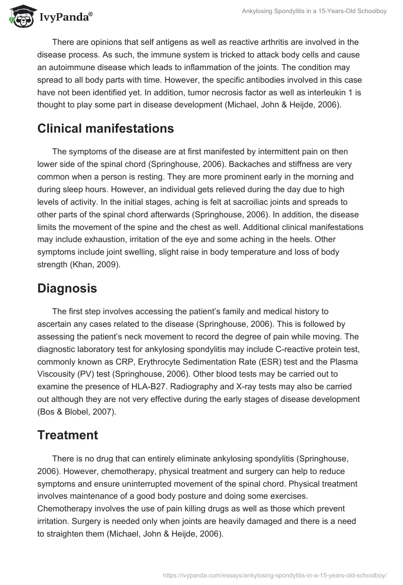 Ankylosing Spondylitis in a 15-Years-Old Schoolboy. Page 4