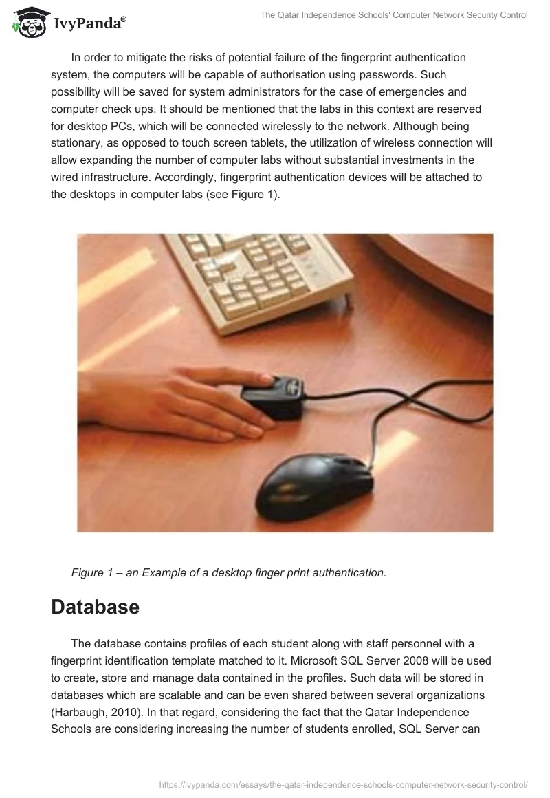 The Qatar Independence Schools' Computer Network Security Control. Page 4