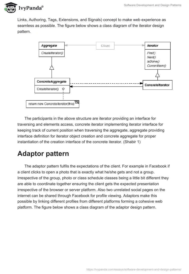 Software Development and Design Patterns. Page 2