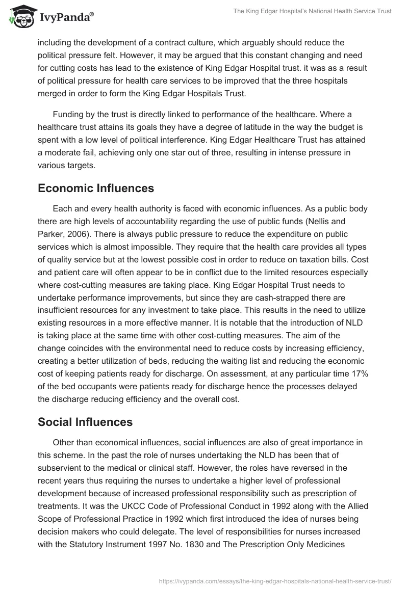 The King Edgar Hospital’s National Health Service Trust. Page 2