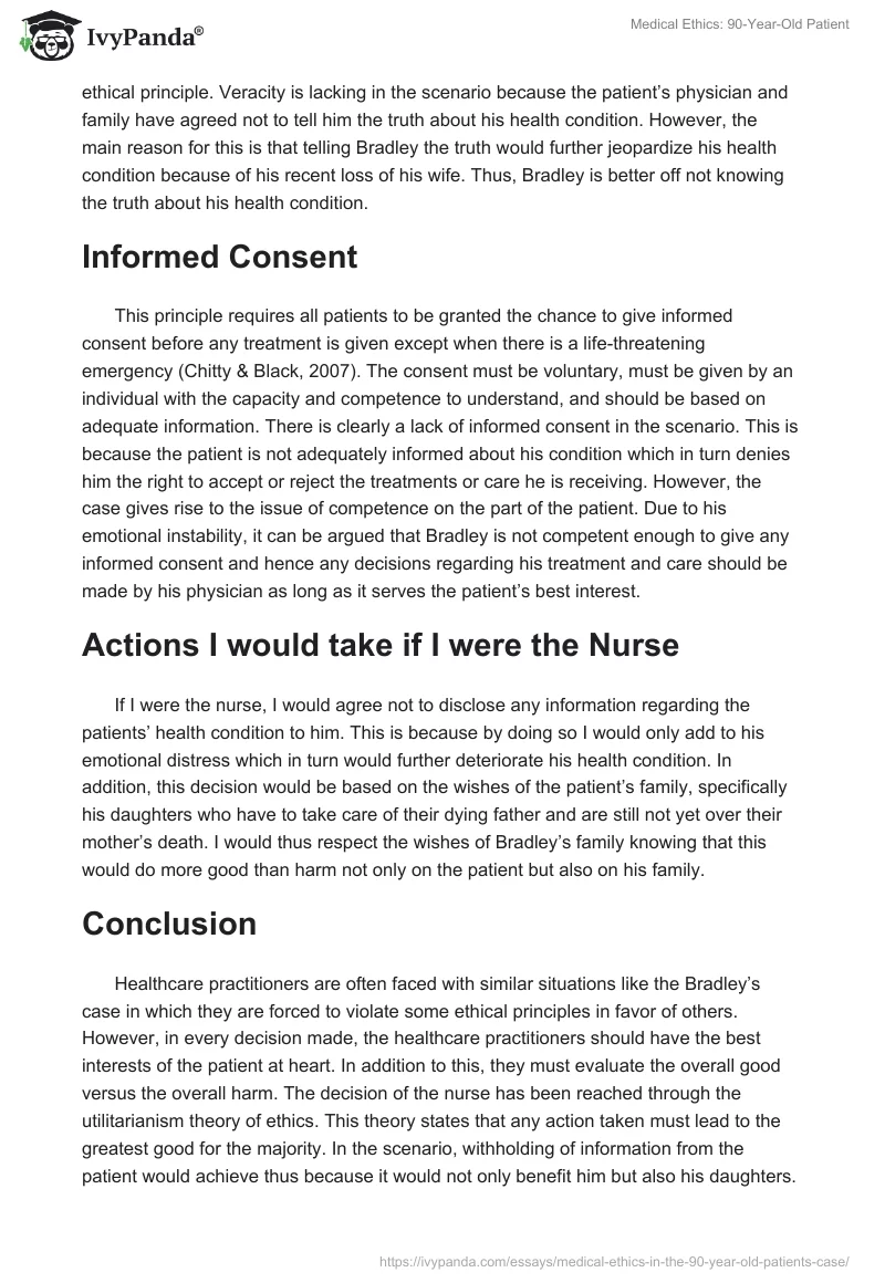 Medical Ethics: 90-Year-Old Patient. Page 3