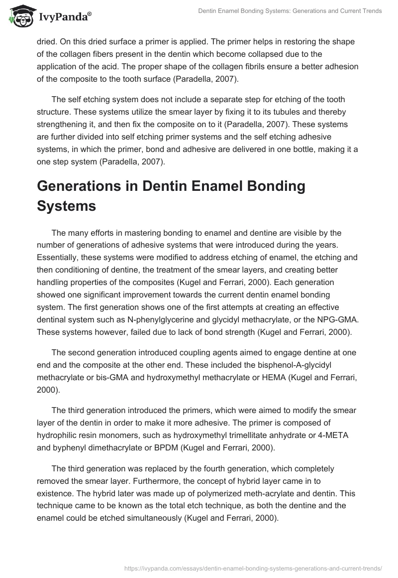 Dentin Enamel Bonding Systems: Generations and Current Trends. Page 3