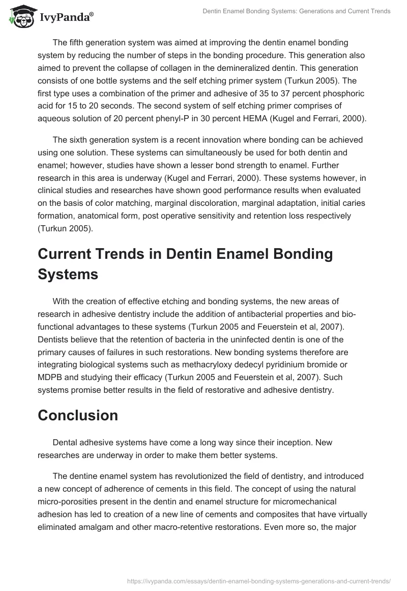 Dentin Enamel Bonding Systems: Generations and Current Trends. Page 4