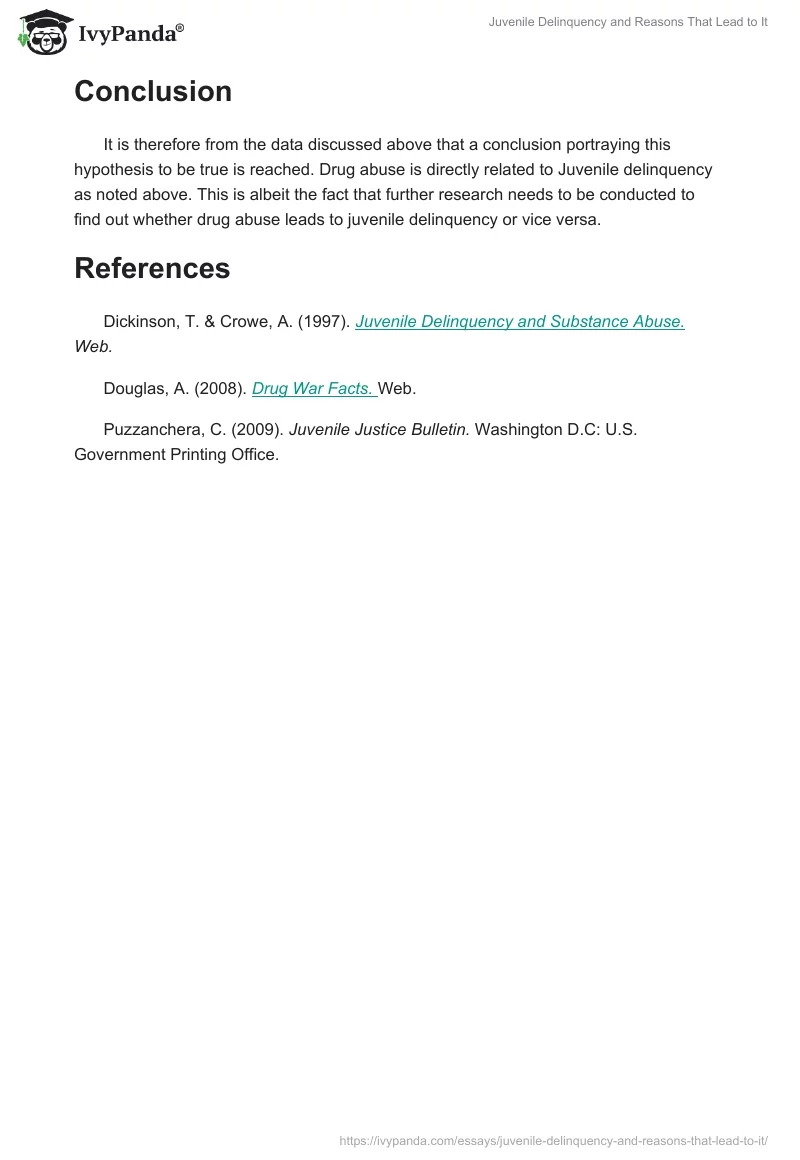 Juvenile Delinquency and Reasons That Lead to It. Page 3