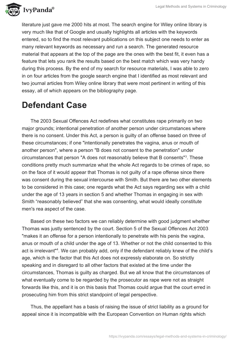Legal Methods and Systems in Criminology. Page 3