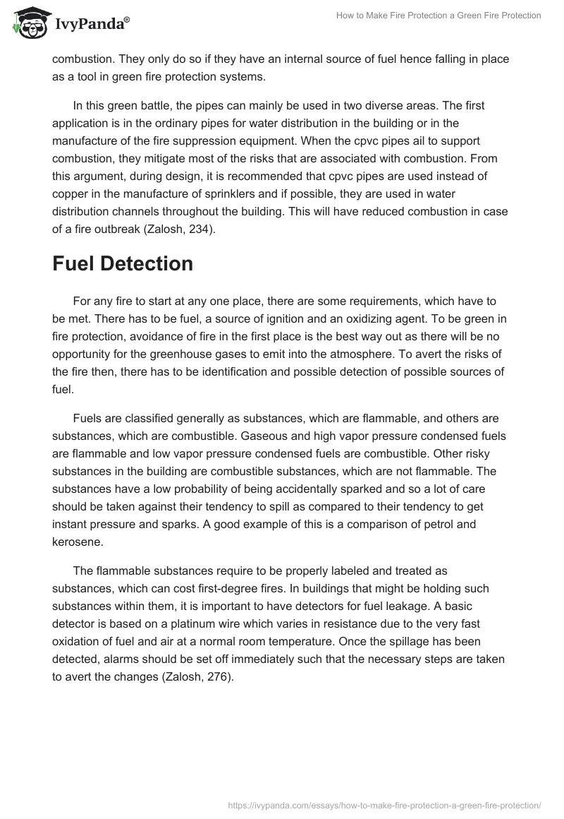 How to Make Fire Protection a Green Fire Protection. Page 5