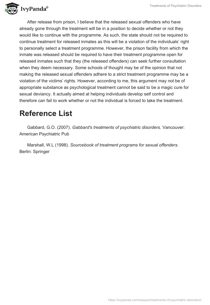 Treatments of Psychiatric Disorders. Page 2