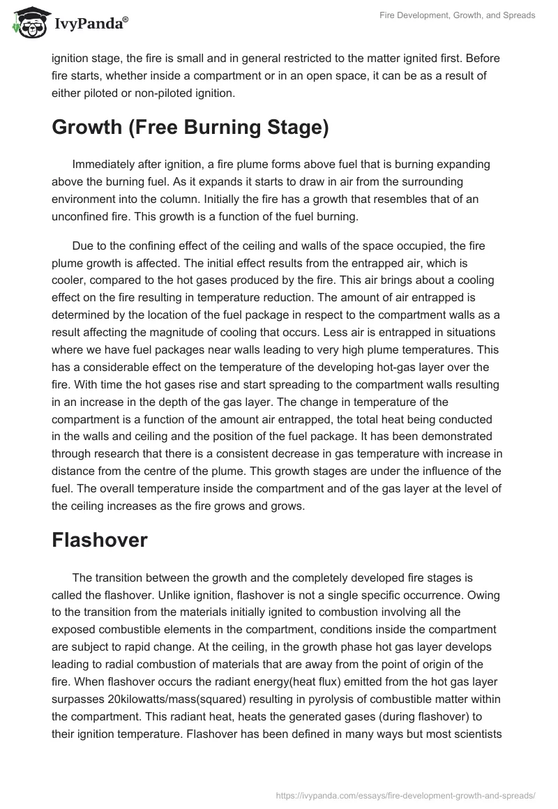 Fire Development, Growth, and Spreads. Page 3