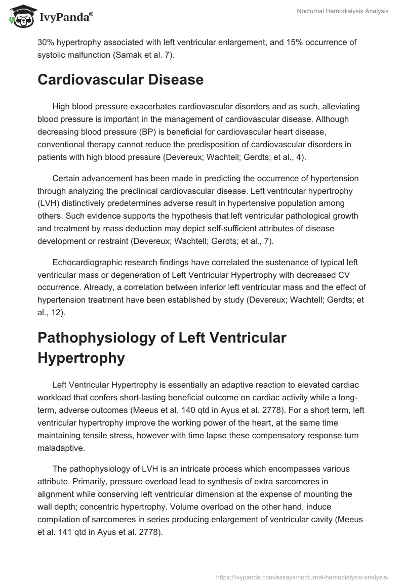 Nocturnal Hemodialysis Analysis. Page 2