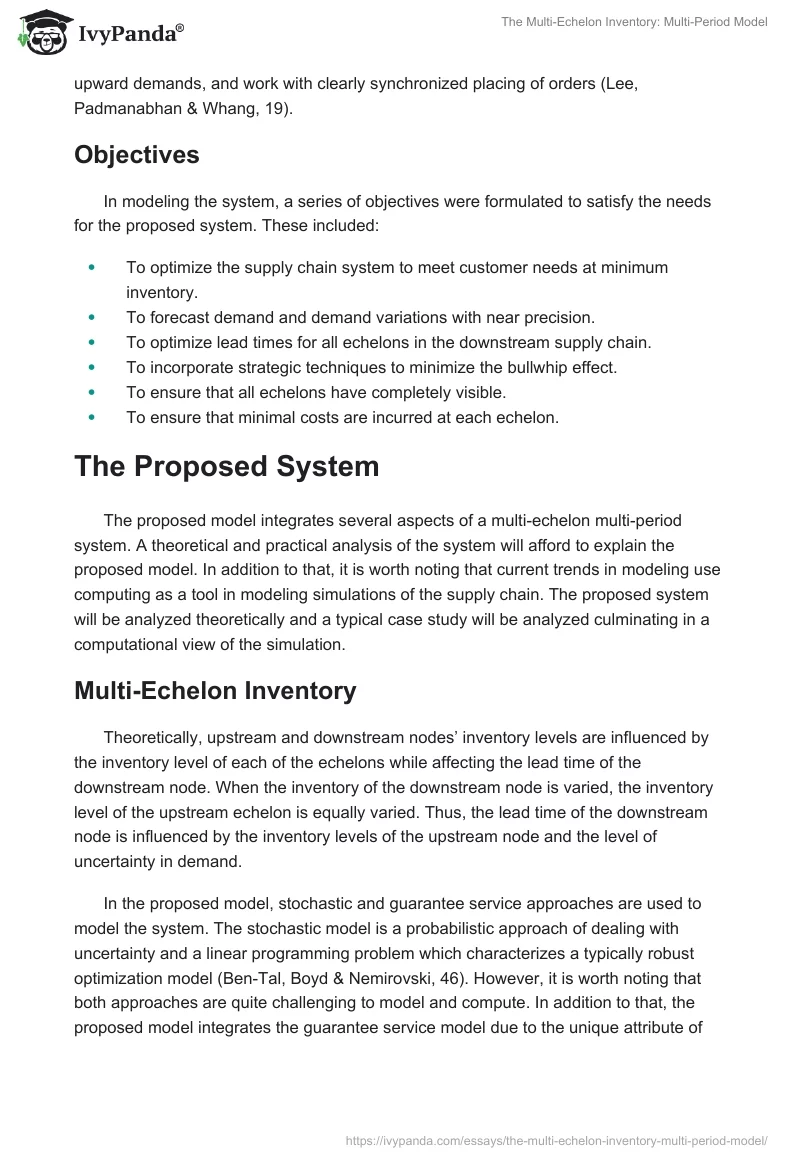 The Multi-Echelon Inventory: Multi-Period Model. Page 4