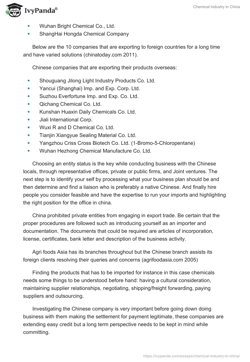 Chemical Industry in China. Page 3