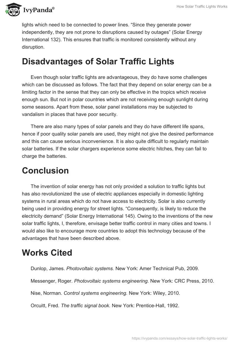 How Solar Traffic Lights Works. Page 4