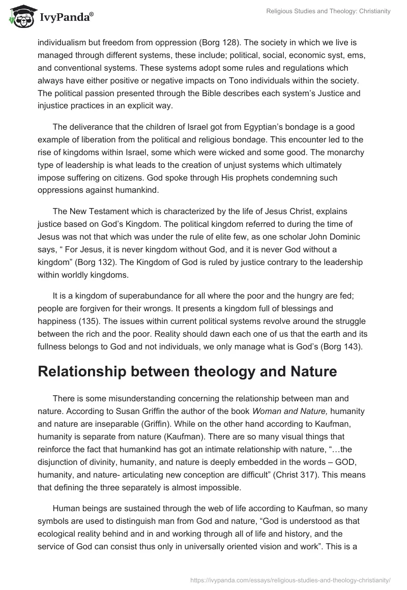 Religious Studies and Theology: Christianity. Page 4