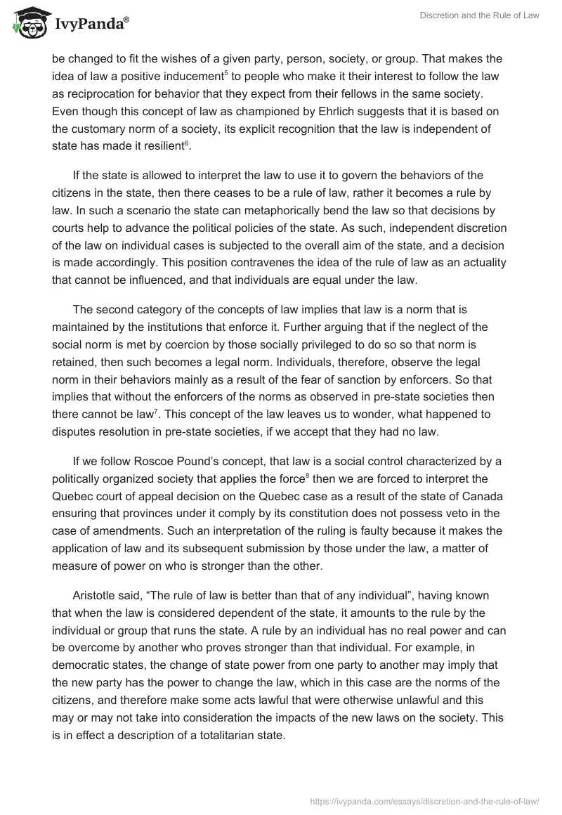 Discretion and the Rule of Law. Page 3