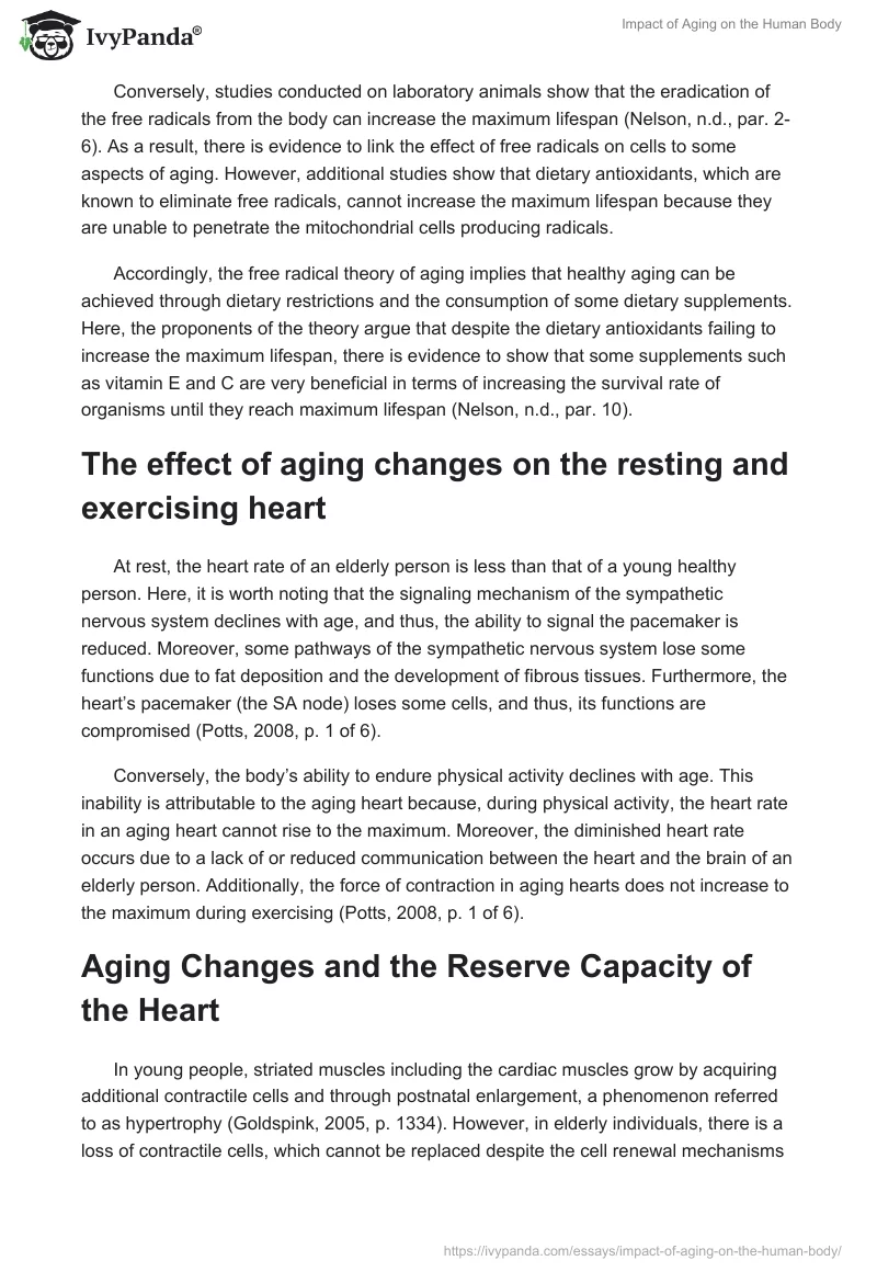 Impact of Aging on the Human Body. Page 2