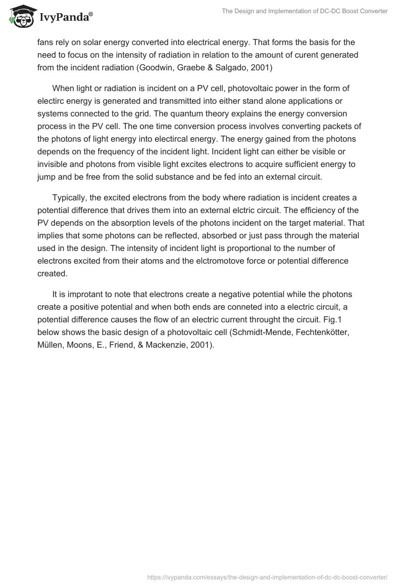 The Design and Implementation of DC-DC Boost Converter. Page 3