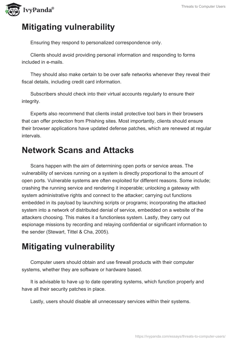 Threats to Computer Users. Page 2