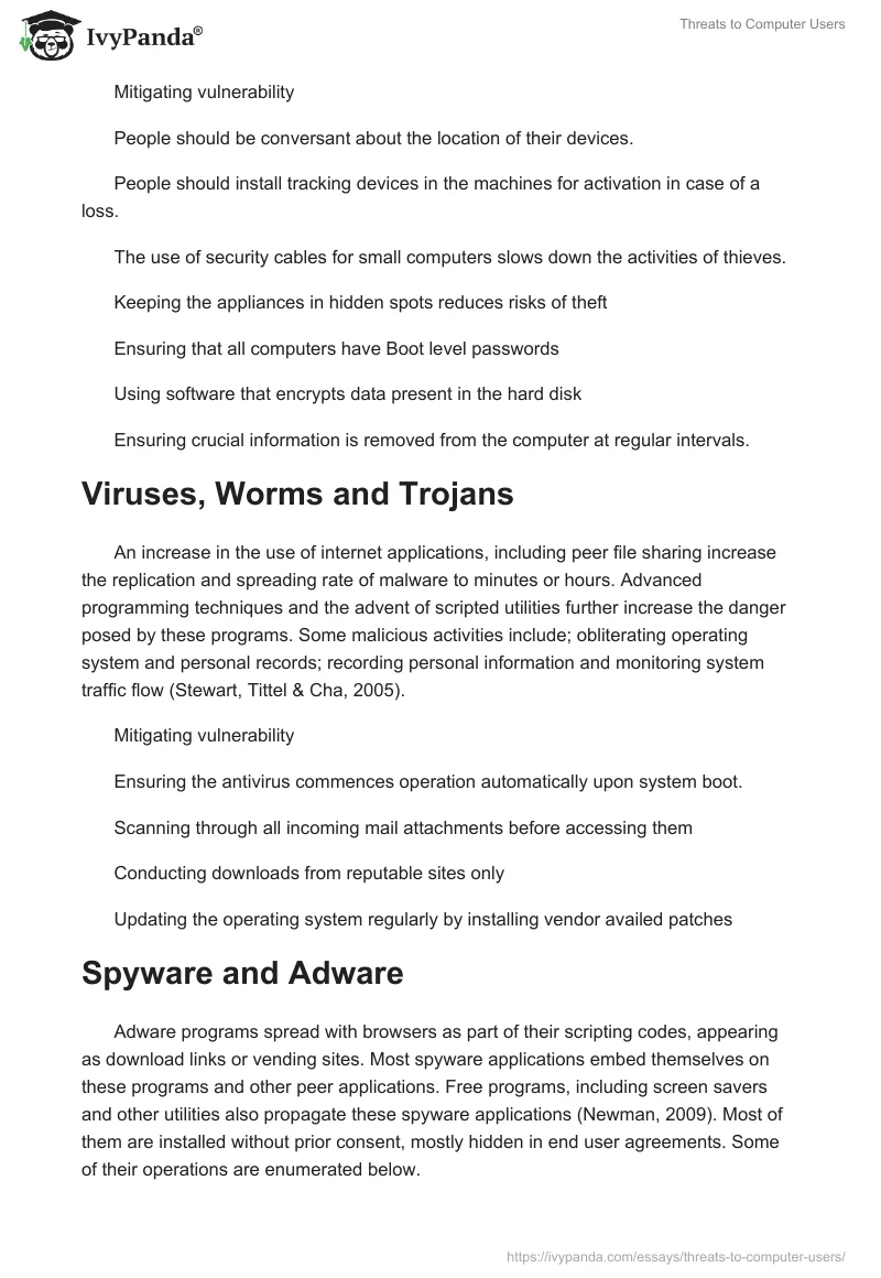 Threats to Computer Users. Page 4