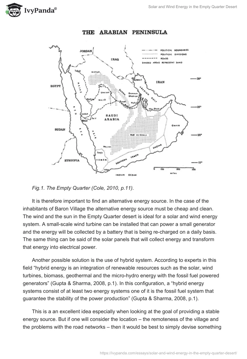 Solar and Wind Energy in the Empty Quarter Desert. Page 2