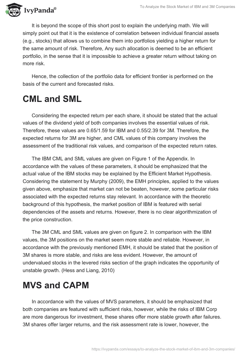 To Analyze the Stock Market of IBM and 3M Companies. Page 3